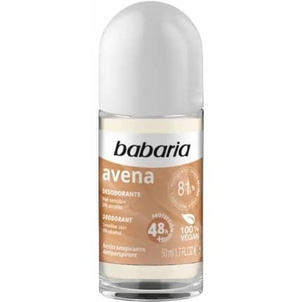 Babaria Oat Rollon Deodorant 50ml Effective And Gentle Protection