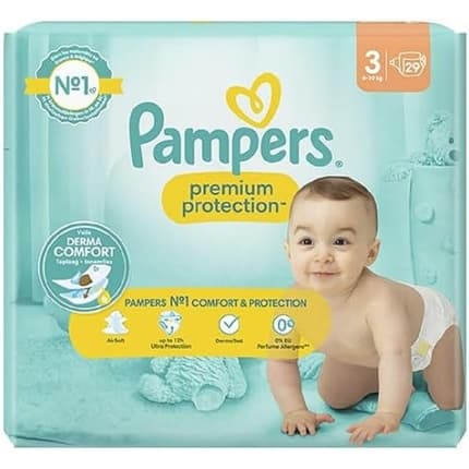 Pampers Premium Protection Diapers Size 3 29 Diapers 610 Kg