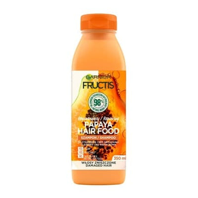 Garnier Fructis Papaya Hair Food Shampoo – 350ml for Damaged Hair