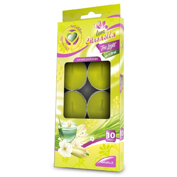 CITRONELLA FOOD WARMER CANDLES 10 PCS. SETABLU 40602