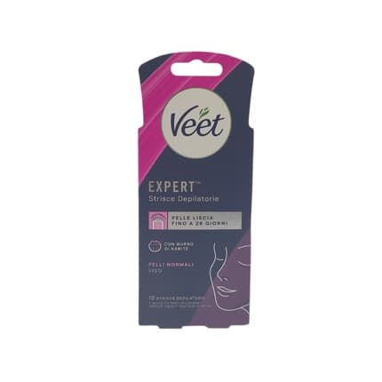 Veet Expert Depilatory Strips for Normal Skin 12 Strips
