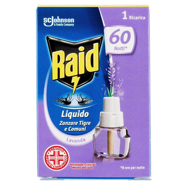 RAID STOVE LIQUID REFILL 60 NIGHTS LAVENDER