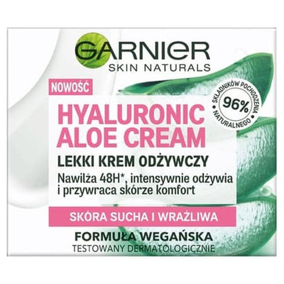 Garnier Skin Naturals Hyaluronic Aloe Cream – 50ml for Dry & Sensitive Skin