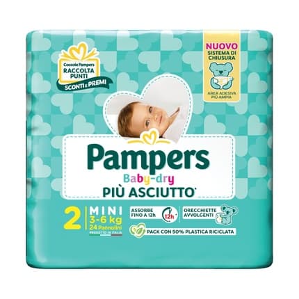 Pampers Babydry Flash Size 2 Mini 36 Kg Pack Of 24 Diapers