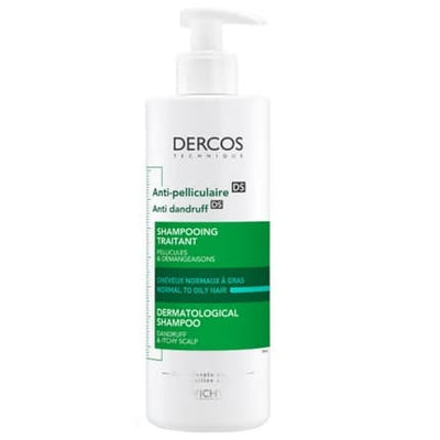 Dercos Anti-Dandruff Shampoo for Normal & Oily Hair 390ml