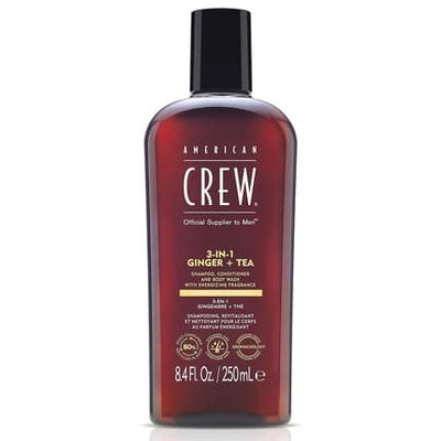 American Crew 3-in-1 Ginger + Tea Shampoo, Conditioner & Body Wash – 8.4 fl oz