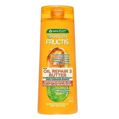 Garnier Fructis Oil Repair 3 Butter Shampoo – 400ml for Very Dry Hair