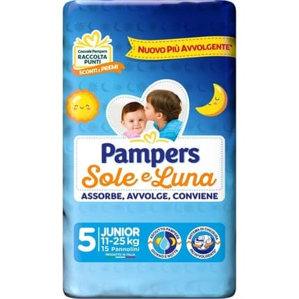 Pampers Sole & Luna Junior Size 5 1125 Kg Nappies