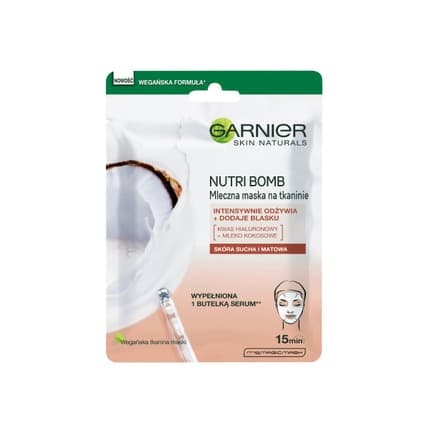Garnier Skin Naturals Nutri Bomb Milky Tissue Mask – 28g Glow & Nutrition