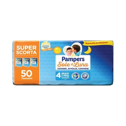 Pampers Sun And Moon Size 4 Maxi 718 Kg With 50 Diapers