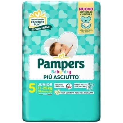 Pampers Babydry Diapers Size 5 1125 Kg 16 Pack