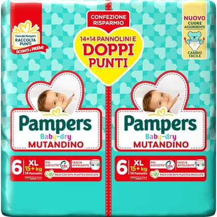 Pampers Baby Dry Extra Large Pants Size 6 15 Kg 28 Diapers