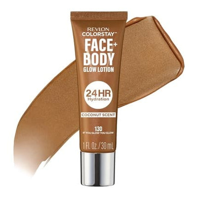 Revlon Colorstay Face & Body Glow Lotion Hydrating Glow Moisturizer 24hr