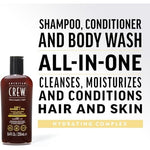 American Crew 3-in-1 Shampoo, Conditioner & Body Wash – Ginger & Tea, 450ml